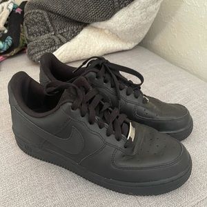 Black Nike Air Force 1s